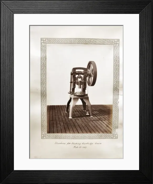 Framed Print : Machine for making cartridge cases Framed Print : Machine for making cartridge cases