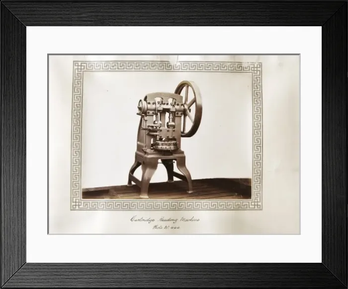 Framed Print : Cartrige heading machine Framed Print : Cartrige heading machine