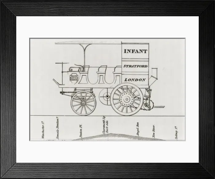 Framed Print : Hancock Steam bus Framed Print : Hancock Steam bus