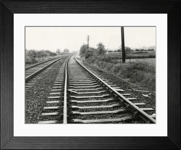 Framed Print : Section of track showing cyclic variation in alignment Framed Print : Section of track showing cyclic variation in alignment
