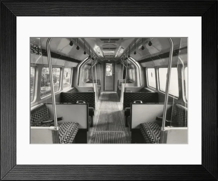 Framed Print : Car interior, London Transport Framed Print : Car interior, London Transport