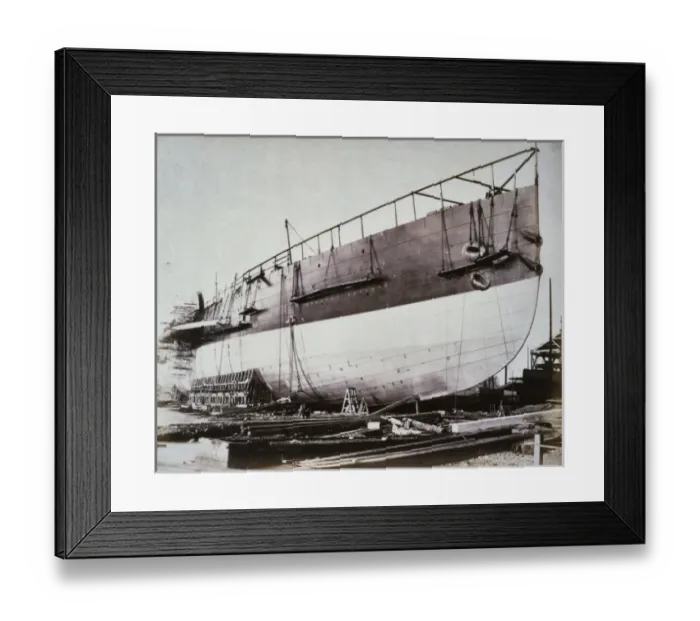Framed Print : Bow of the Great Eastern steamship Framed Print : Bow of the Great Eastern steamship