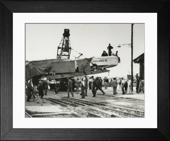 Framed Print : ?Miss England III? speedboat Framed Print : ?Miss England III? speedboat