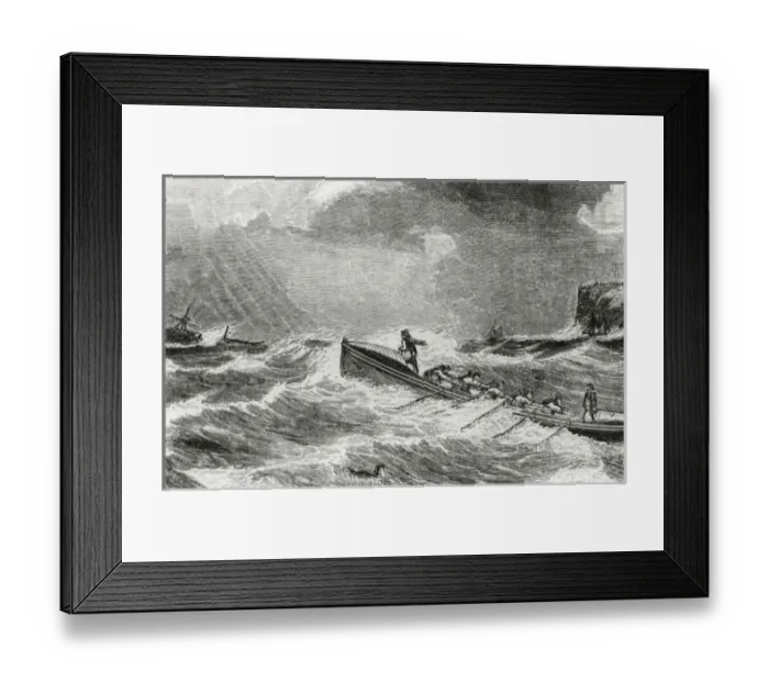 Framed Print : Life-boat of the Royal National Life-boat Institution Framed Print : Life-boat of the Royal National Life-boat Institution