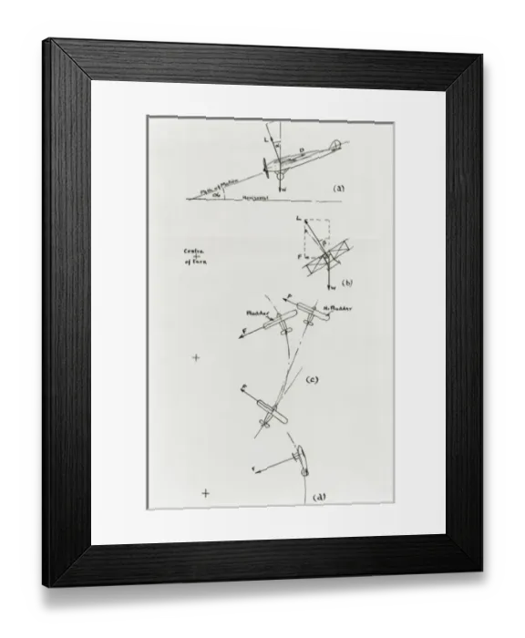 Framed Print : Diagram of flight path Framed Print : Diagram of flight path