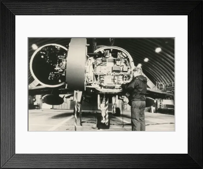 Framed Print : Accessibility of radar on the Tornado aircraft Framed Print : Accessibility of radar on the Tornado aircraft