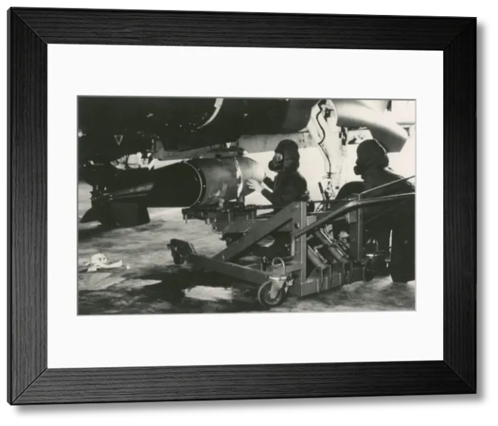 Framed Print : Loading of weapons on the Tornado aircraft Framed Print : Loading of weapons on the Tornado aircraft