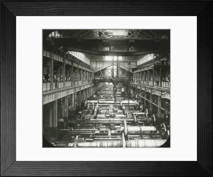 Framed Print : Great gunshop, Washington, 1904 Framed Print : Great gunshop, Washington, 1904