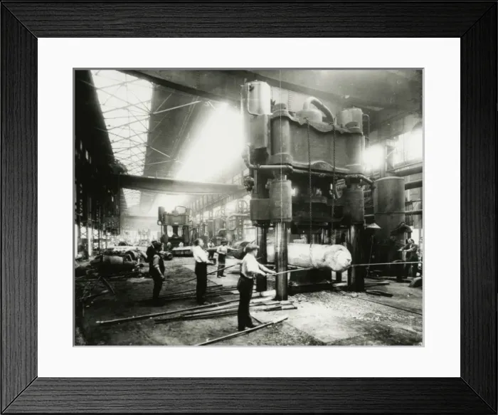 Framed Print : Heavy forgings press shop, Sheffield Framed Print : Heavy forgings press shop, Sheffield