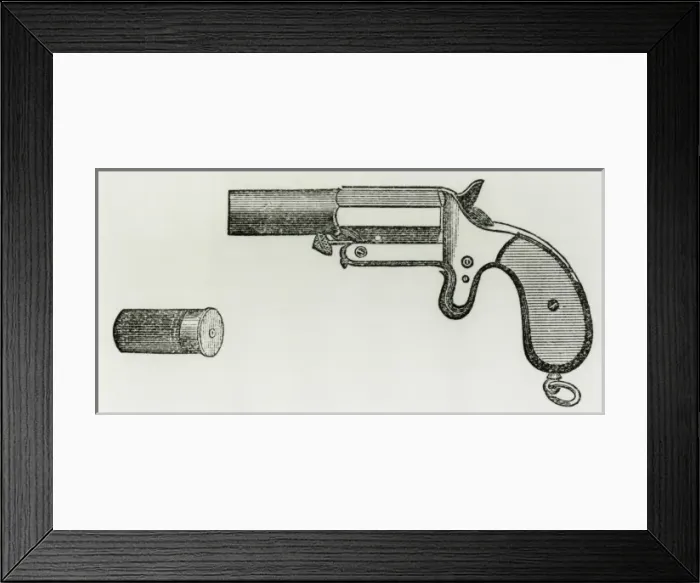 Framed Print : Lieut. Very?s patent pistol for night signalling Framed Print : Lieut. Very?s patent pistol for night signalling