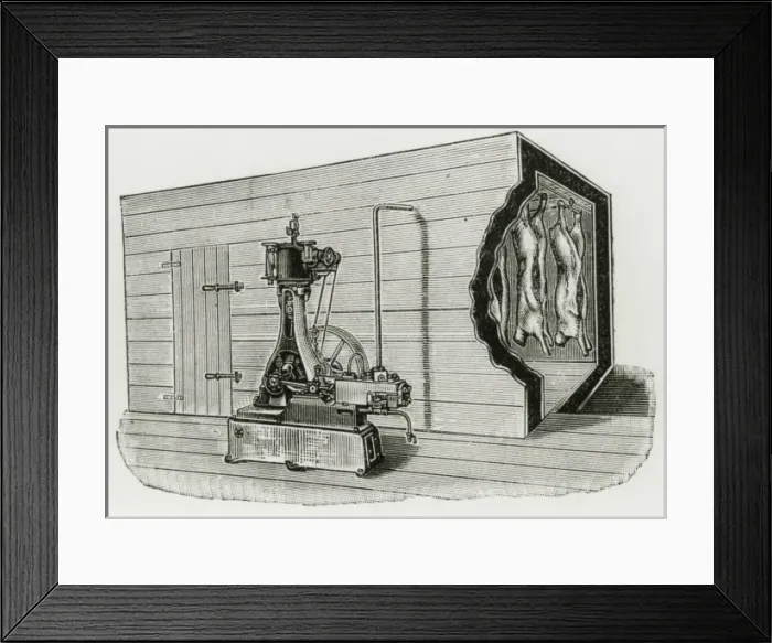Framed Print : Puplett patent ammonia compressor Framed Print : Puplett patent ammonia compressor
