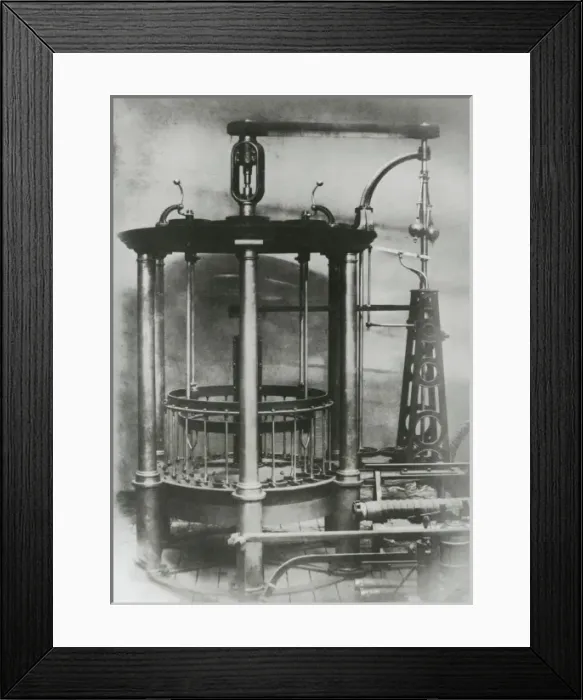 Framed Print : Double turbine constructed on the system of F Baron Framed Print : Double turbine constructed on the system of F Baron
