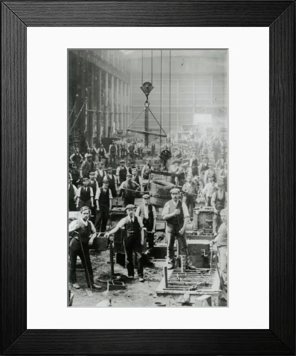 Framed Print : Safety ladle in operation Framed Print : Safety ladle in operation