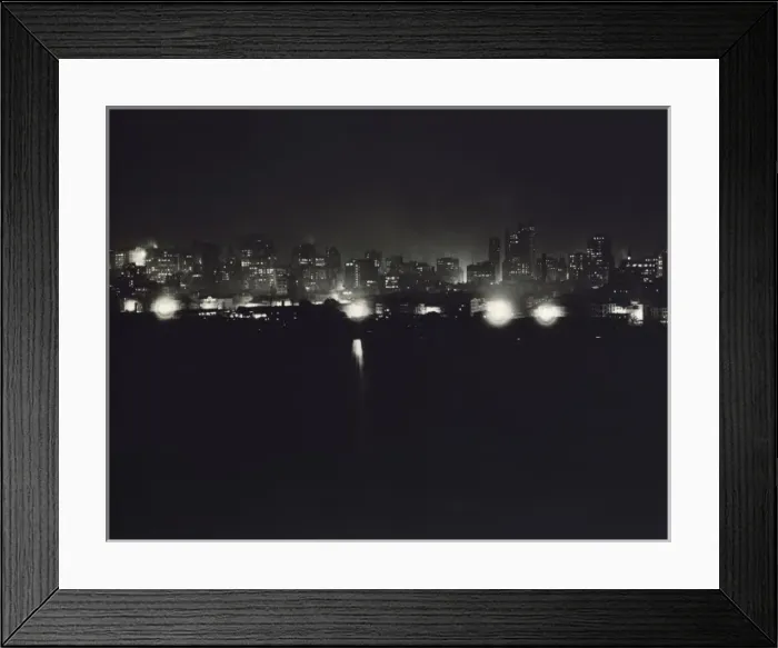 Framed Print : Lower N. York, night 1904 Framed Print : Lower N. York, night 1904