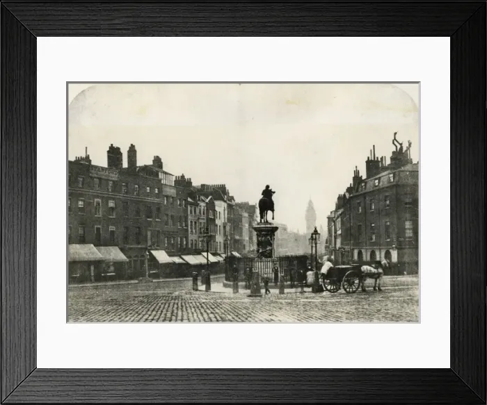 Framed Print : View of Whitehall, rounded corners Framed Print : View of Whitehall, rounded corners