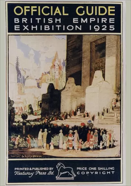 British Empire Exhibition guide 1925 lions at steps