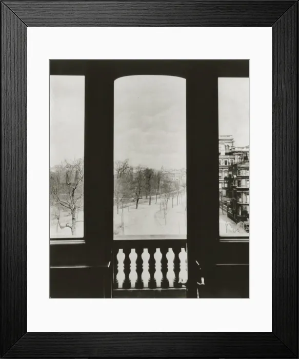 Framed Print : IMechE: view from library window of Delshay Street Framed Print : IMechE: view from library window of Delshay Street