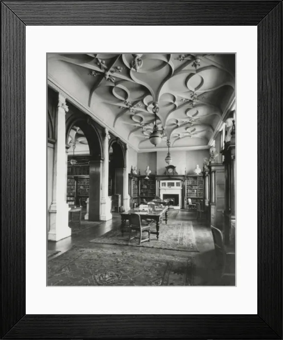 Framed Print : IMechE: view of north block of library ceiling Framed Print : IMechE: view of north block of library ceiling