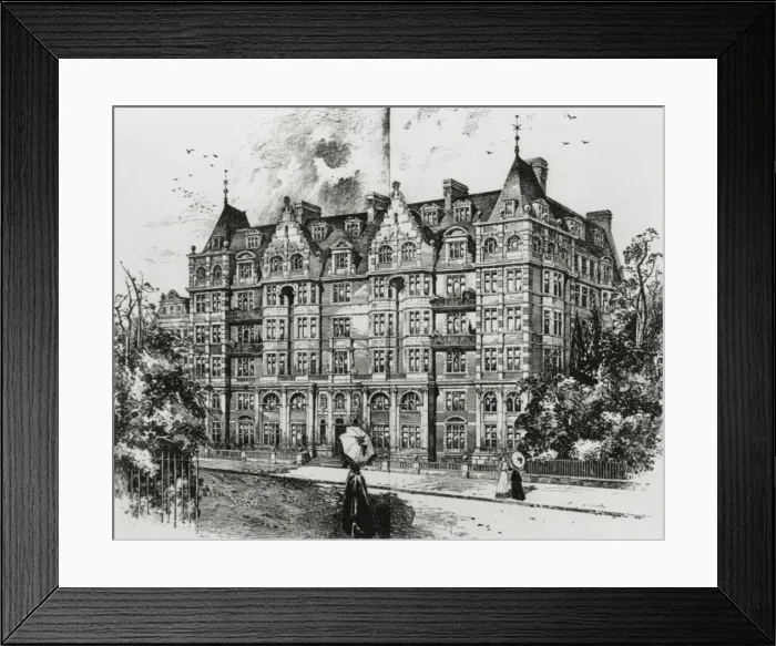 Framed Print : IMechE building and ladies holding parasols Framed Print : IMechE building and ladies holding parasols