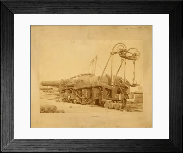 Framed Print : 110-ton ?Barlow? gun