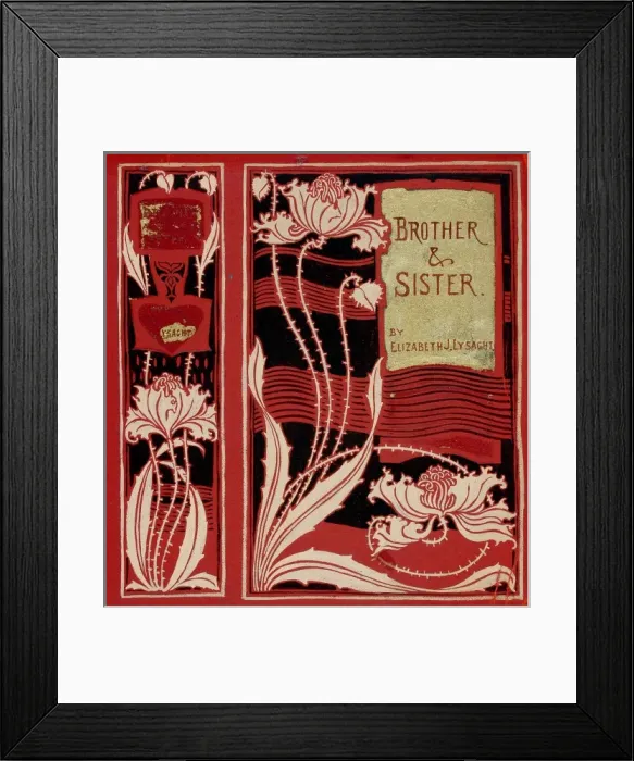 Framed Print : Design for book cover, Brother & Sister Framed Print : Design for book cover, Brother & Sister