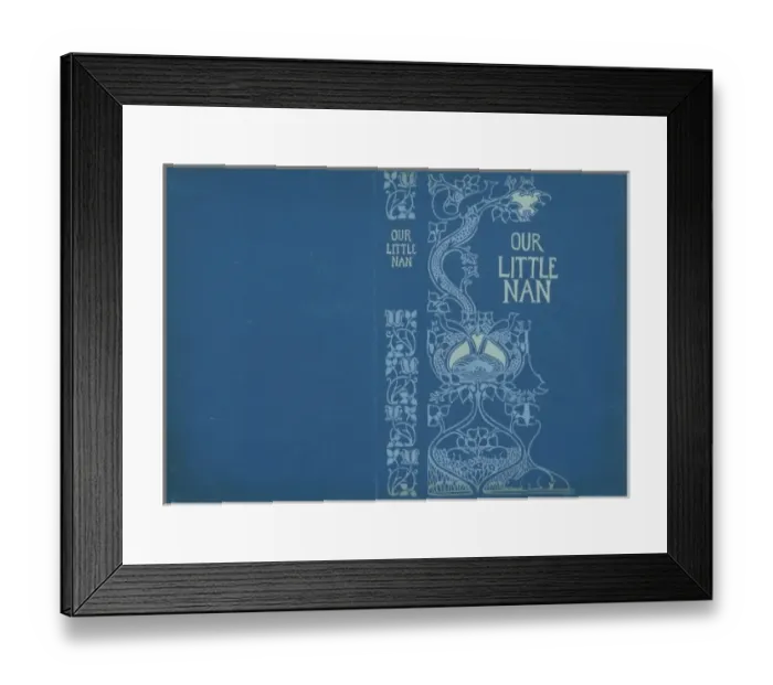 Framed Print : Design for book cover, Our Little Nan Framed Print : Design for book cover, Our Little Nan