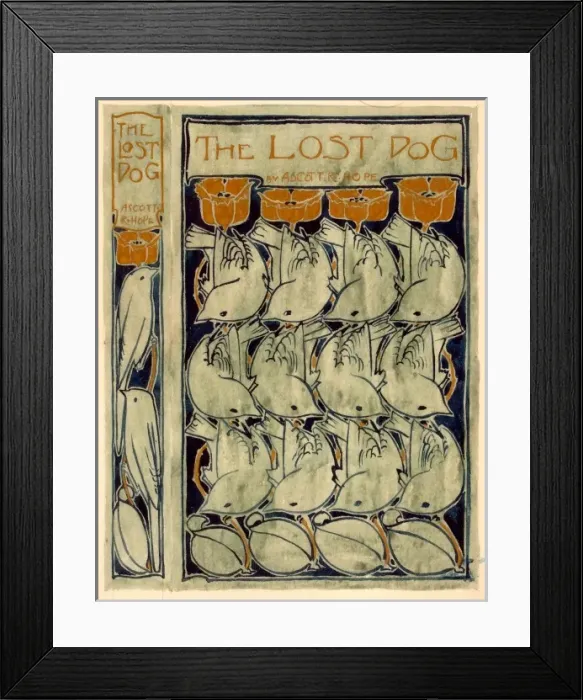 Framed Print : Design for book cover, The Lost Dog Framed Print : Design for book cover, The Lost Dog