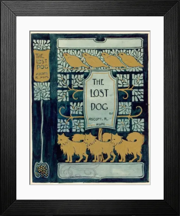 Framed Print : Design for book cover, The Lost Dog Framed Print : Design for book cover, The Lost Dog