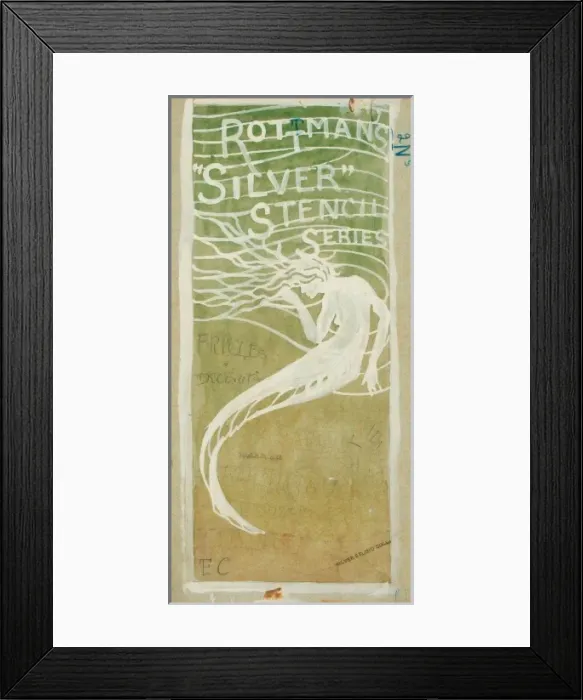 Framed Print : Design for ephemera with mermaid Framed Print : Design for ephemera with mermaid