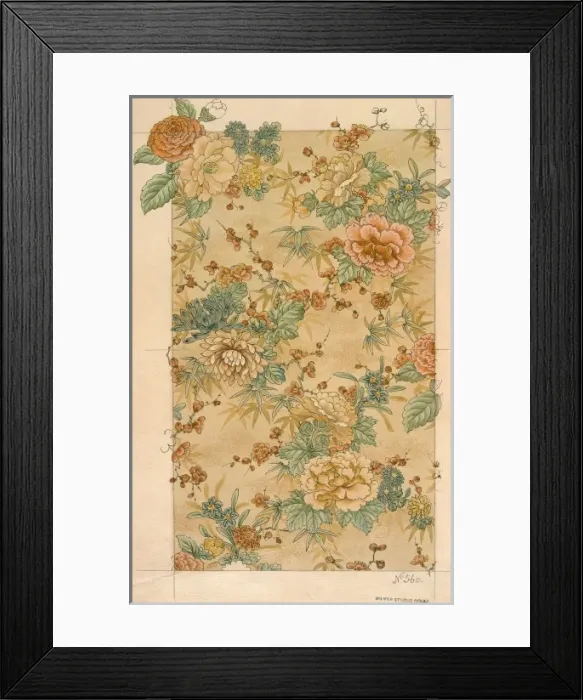 Framed Print : Design with flowers Framed Print : Design with flowers