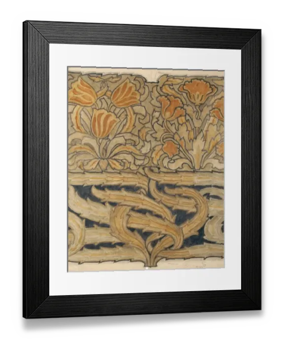 Framed Print : Design for textile or wallpaper with flowers Framed Print : Design for textile or wallpaper with flowers