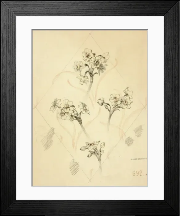 Framed Print : Design for textile or wallpaper with flowers Framed Print : Design for textile or wallpaper with flowers