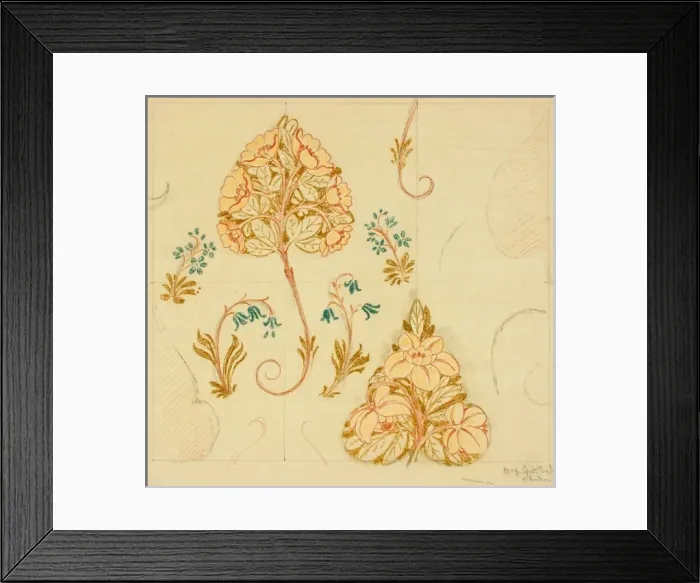 Framed Print : Design with flowers Framed Print : Design with flowers