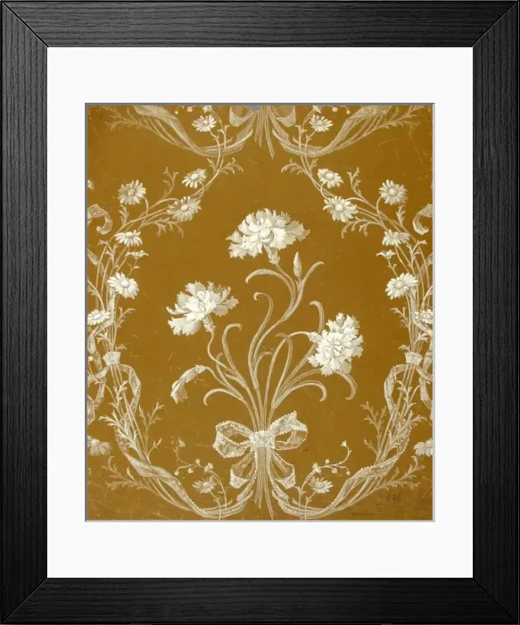 Framed Print : Design for wallpaper with flowers Framed Print : Design for wallpaper with flowers
