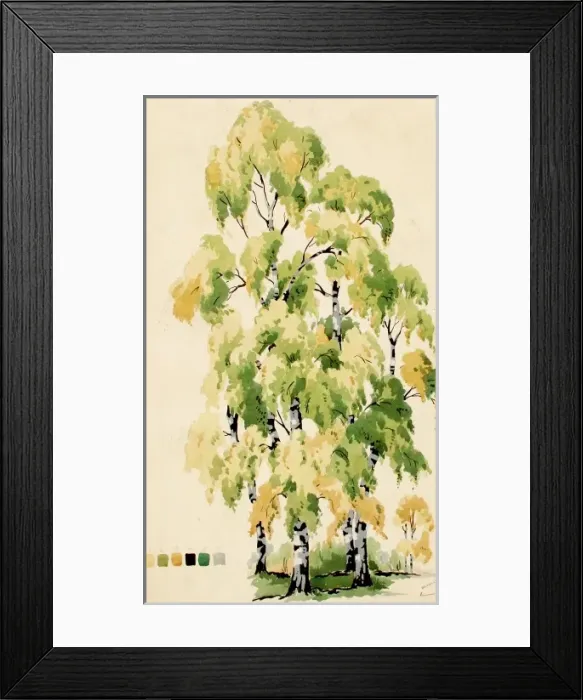 Framed Print : Design with trees Framed Print : Design with trees