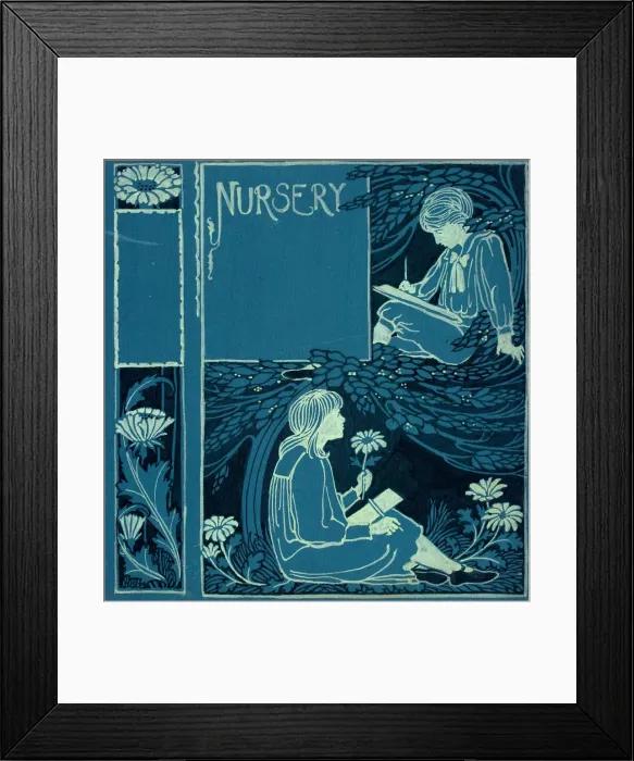 Framed Print : Design for book cover, nursery stories Framed Print : Design for book cover, nursery stories