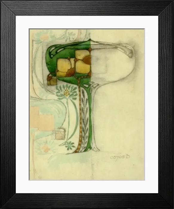 Framed Print : Design for woven textile with flower shapes Framed Print : Design for woven textile with flower shapes