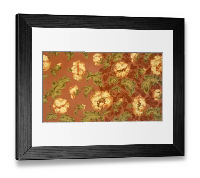 Framed Print : Design for cretonne with flowers Framed Print : Design for cretonne with flowers