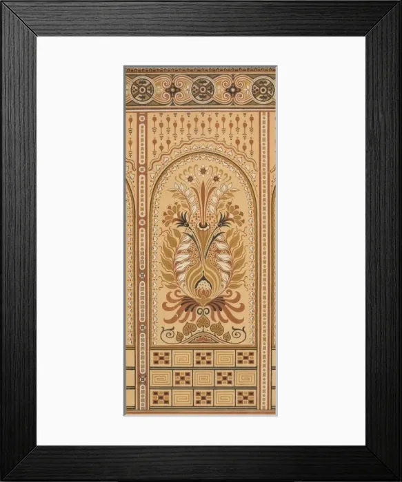 Framed Print : Design for Dado Paper (Wallpaper)