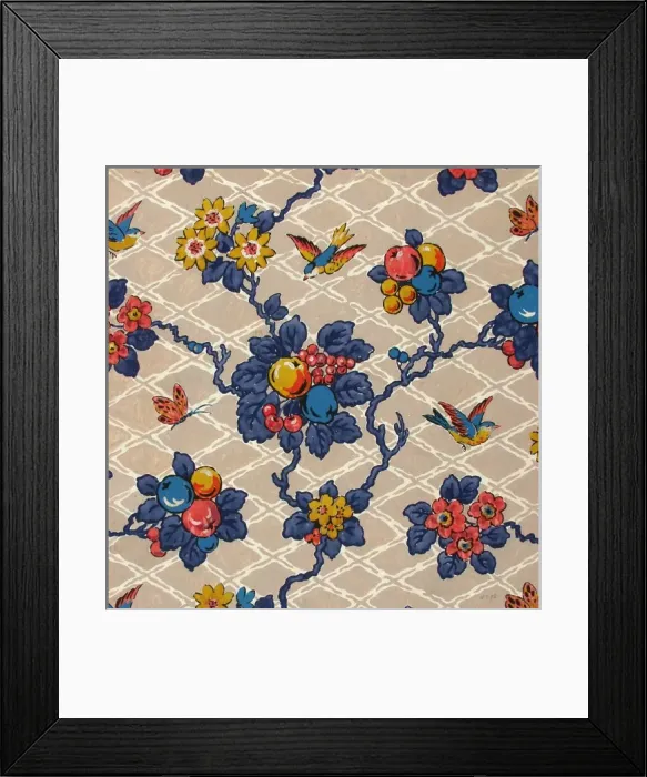Framed Print : Design for Textile or Wallpaper Framed Print : Design for Textile or Wallpaper