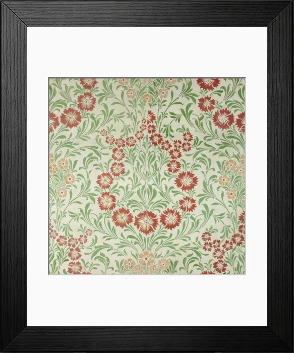 Framed Print : Design for Wallpaper in green and brown Framed Print : Design for Wallpaper in green and brown