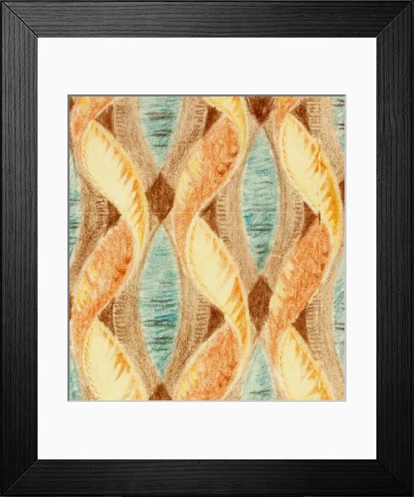 Framed Print : Design for Printed Textile in art deco style Framed Print : Design for Printed Textile in art deco style