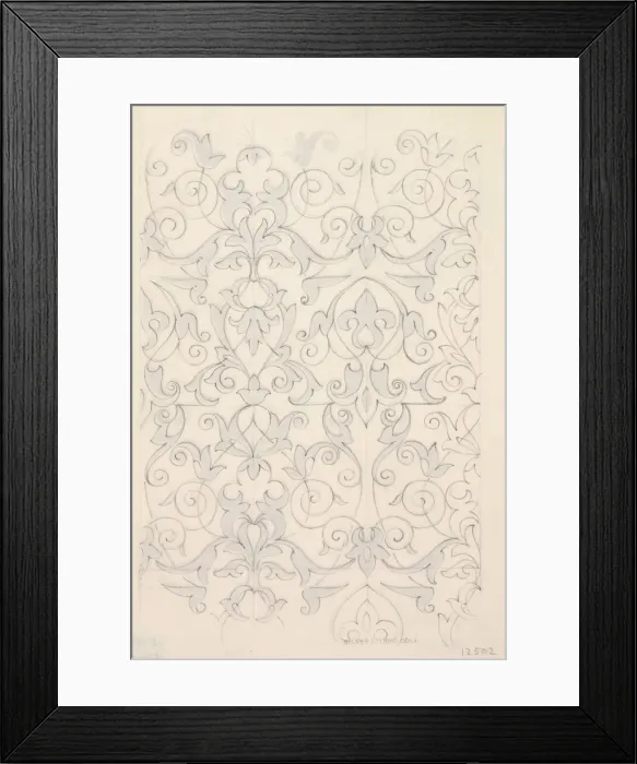 Framed Print : Design with shapes and swirls Framed Print : Design with shapes and swirls