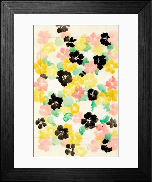 Framed Print : Design for Wallpaper with flowers Framed Print : Design for Wallpaper with flowers
