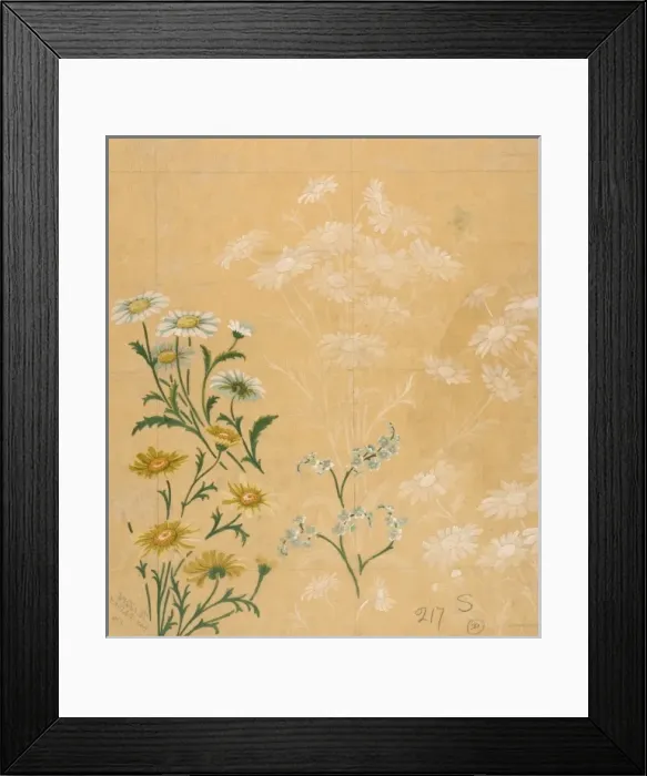Framed Print : Design for Textile or Wallpaper with flowers Framed Print : Design for Textile or Wallpaper with flowers