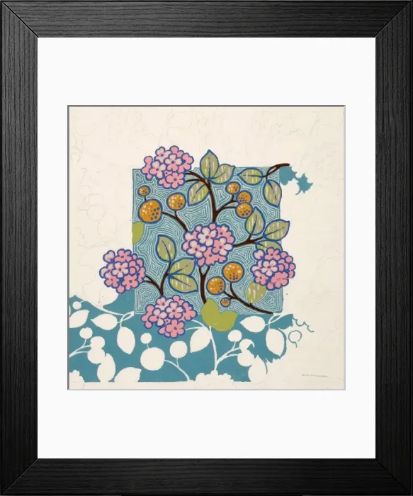 Framed Print : Design for Printed Textile with flowers Framed Print : Design for Printed Textile with flowers