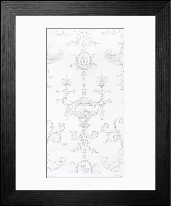 Framed Print : Design for Textile or Wallpaper Framed Print : Design for Textile or Wallpaper