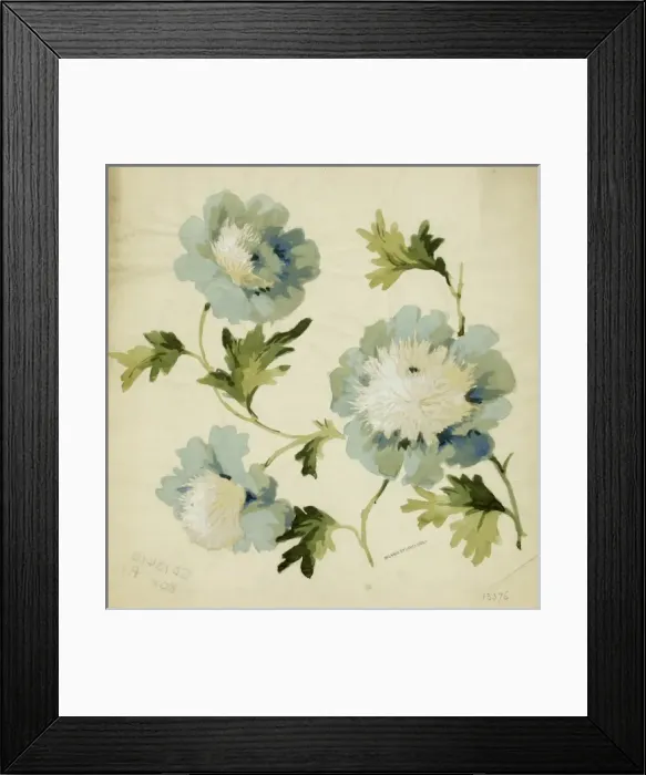 Framed Print : Design for Textile or Wallpaper with flowers Framed Print : Design for Textile or Wallpaper with flowers