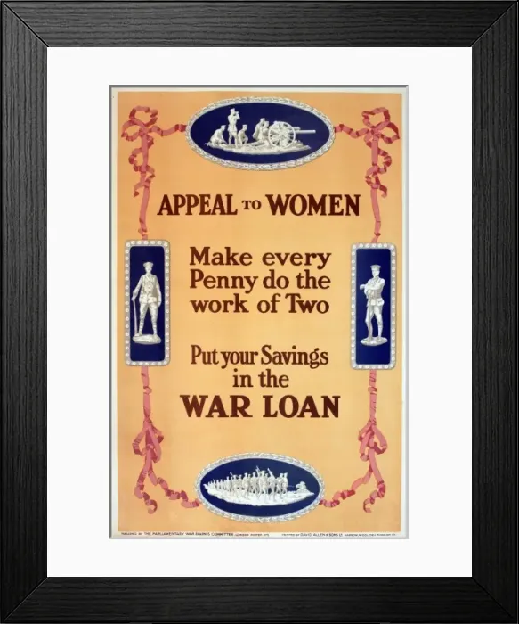 Framed Print : WWI Poster, Appeal to Women Framed Print : WWI Poster, Appeal to Women