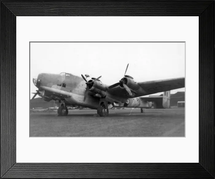 Framed Print : Handley Page Halifax CVIII at York in 1945 Framed Print : Handley Page Halifax CVIII at York in 1945
